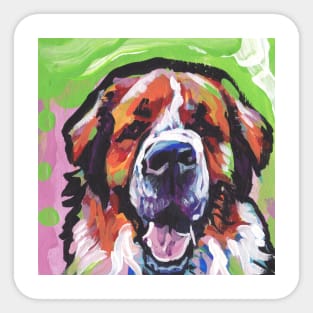 Saint St. Bernard Bright colorful pop dog art Sticker